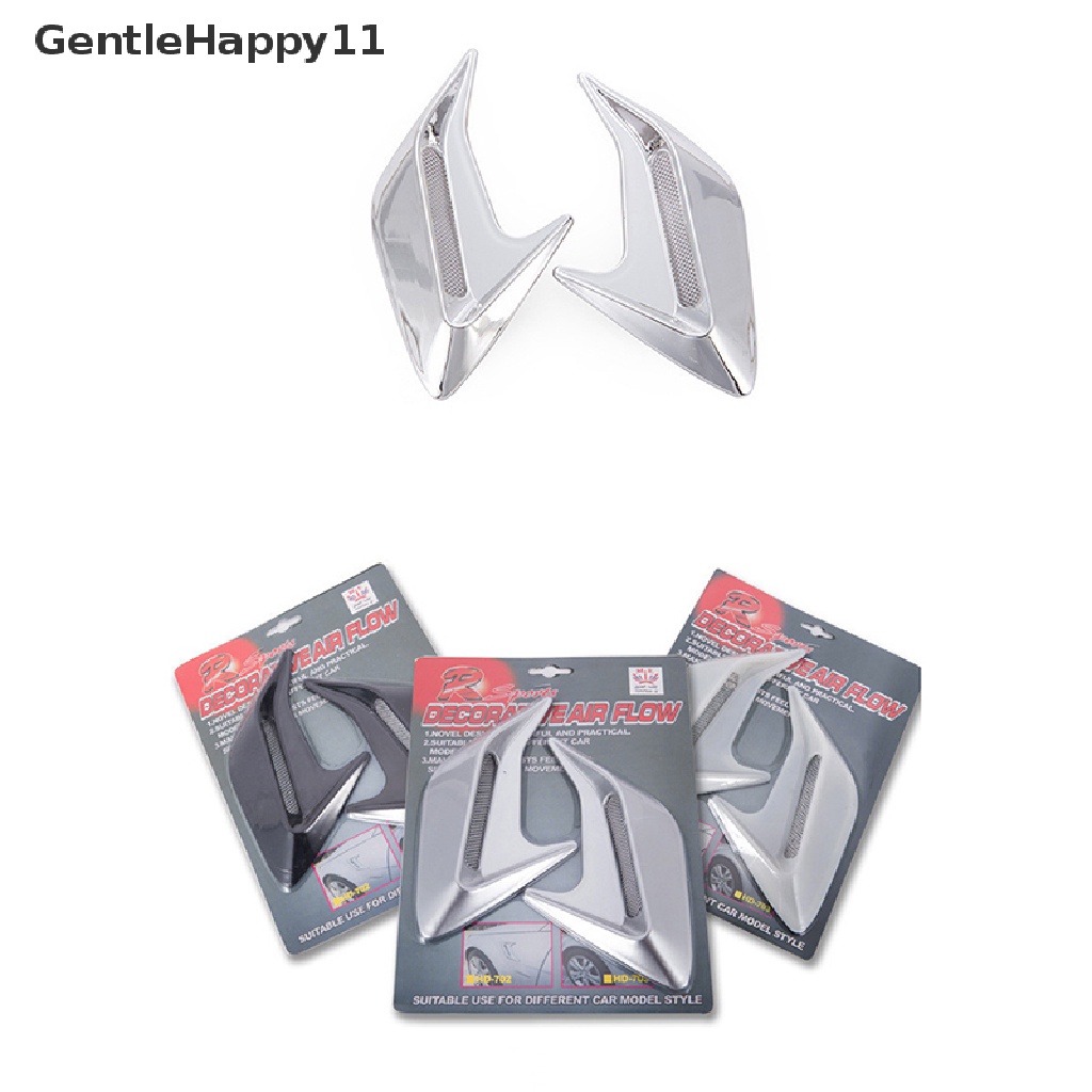Gentlehappy Carbon Fiber Car Shark Insang Emulasi Lubang Angin Side Air Inlet Hood Dekorasi id