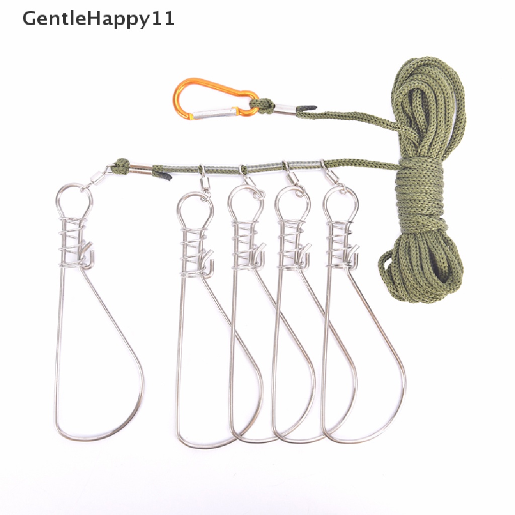 Gentlehappy fishing Lock Buckle fishing Snaps Chain Stringer Dengan Pelampung Sabuk Kunci Ikan Hidup id