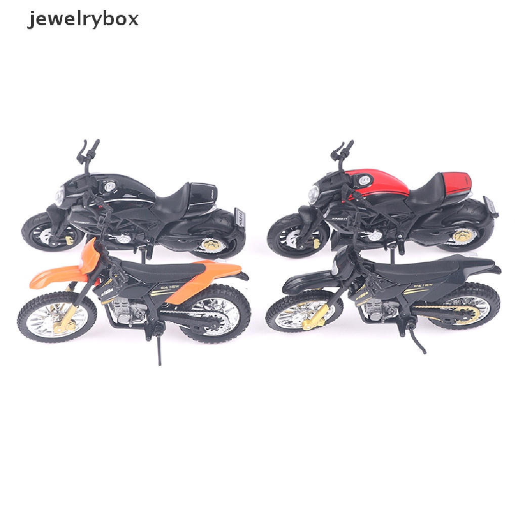 [Perhiasanbox] 1pc 1: 18monster Ducati900/KTM450 Statis Die Cast Kendaraan Model Motor Mainan Butik