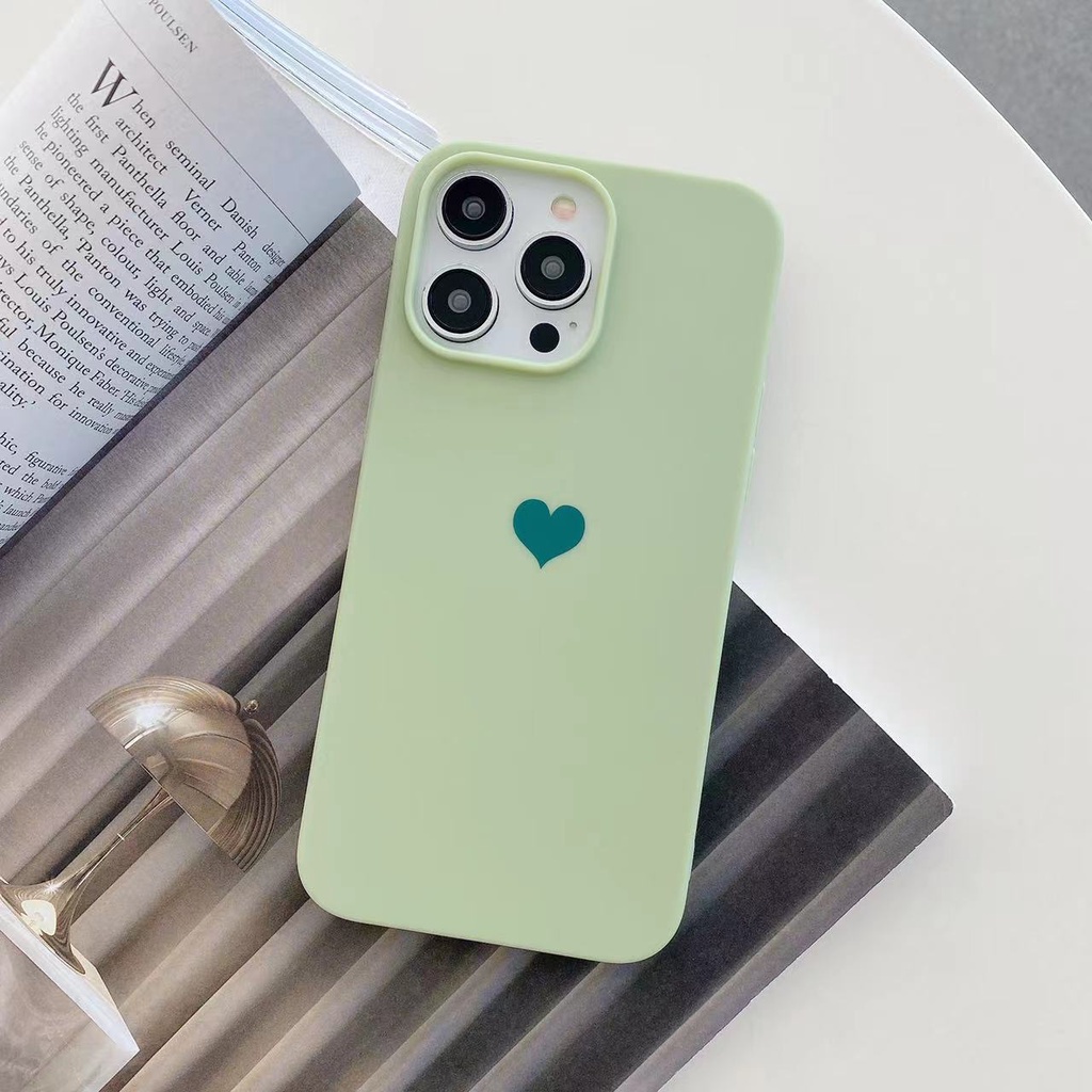 IPHONE Silikon Kulit Feeloil Spray Love Kecil Segar Dan Lembut Casing Ponsel Cocok Untuk Iphone14 13 12 11 Pro MAX X XS MAX XR 7 8 Plus Case Cover