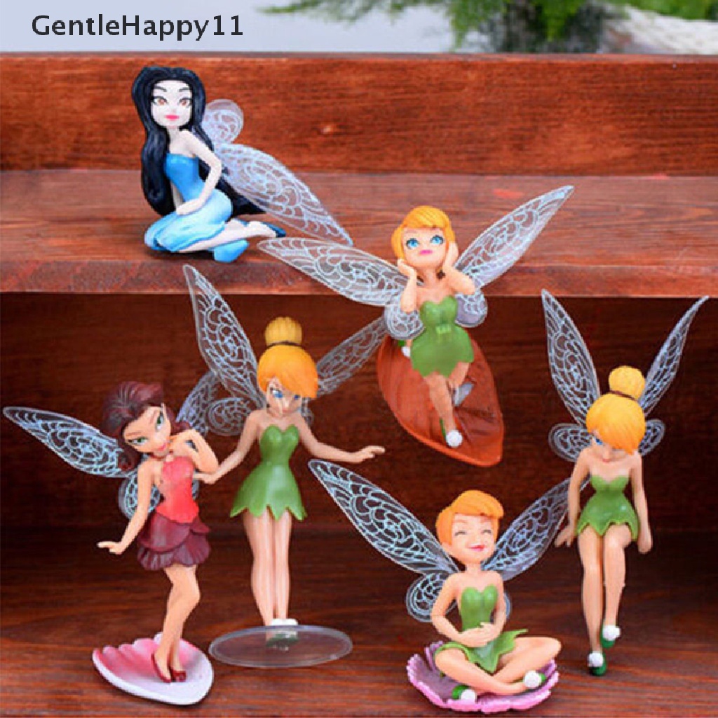 Gentlehappy 6Pcs Bunga Peri Pixie Sayap Lalat Keluarga Miniatur Hiasan Taman Dekorasi Rumah id