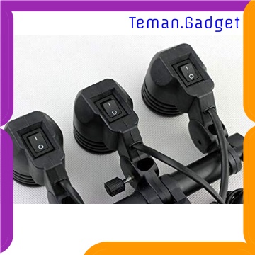 TG - LMP FOTOKEEN Fitting Lampu Studio Adjustable Lamp Holder Triple Socket E27 - PK-TE27