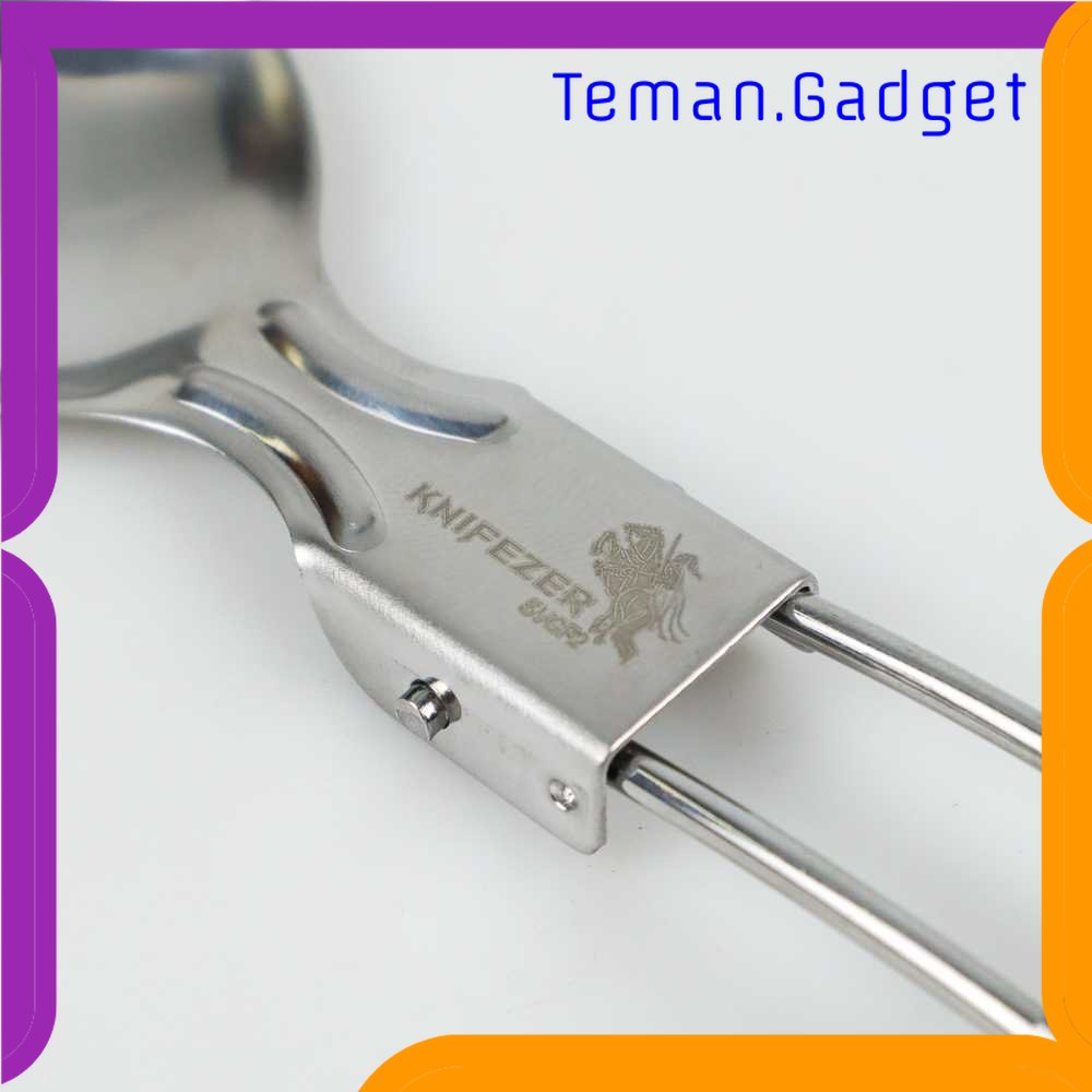 TG - DPR KNIFEZER Foldable Spoon Fork Sendok Garpu Lipat Stainless Steel - SVGF2