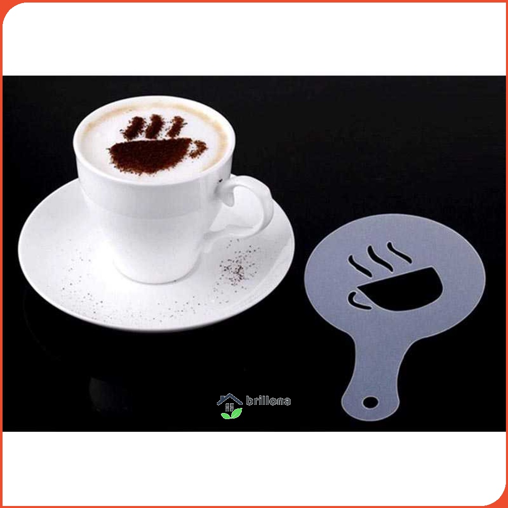 Cetakan Busa Foam Kopi Latte Art 16 PCS - JJYE01