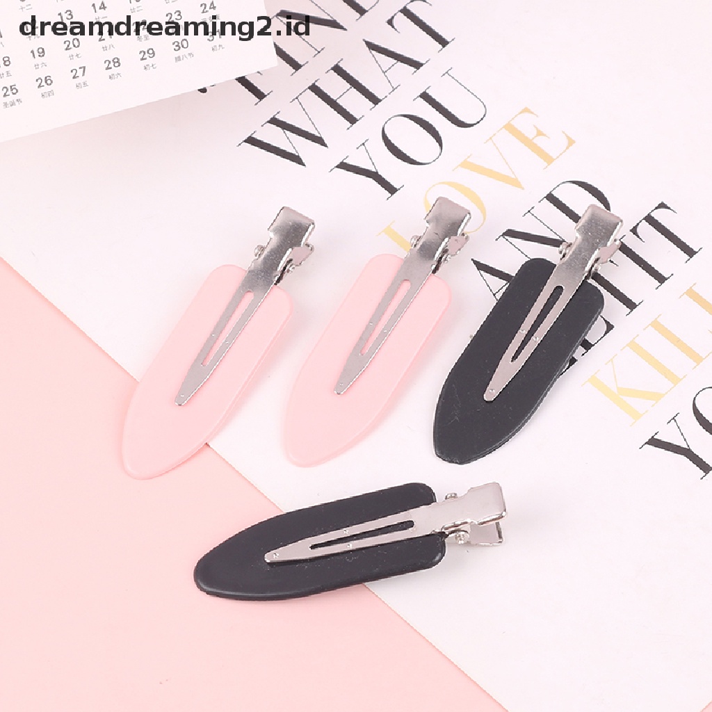 (dream) 10pcs/set Tanpa Tekuk Seamless Jepit Rambut Makeup Clip Cuci Aksesoris Wajah//