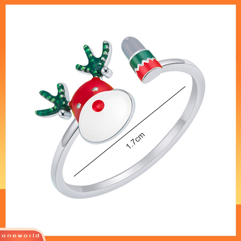 [EONE] Cincin Halus Indah Sehari-Hari Memakai Warna Emas Putih Rusa Jari Terbuka Cincin Wanita Perhiasan Untuk Hadiah