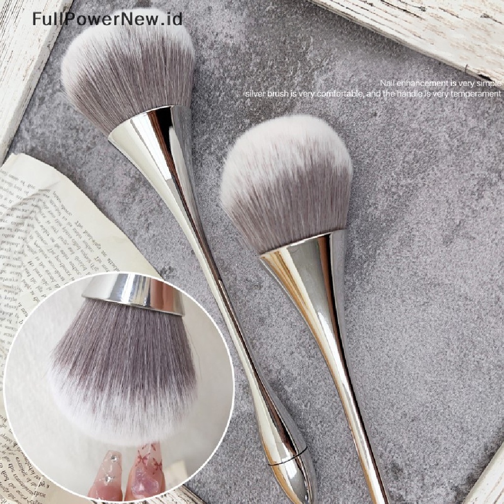 Power Sikat Pembersih Debu Kuku Kepala Besar Untuk Manicure Blush Powder Makeup Brushes ID
