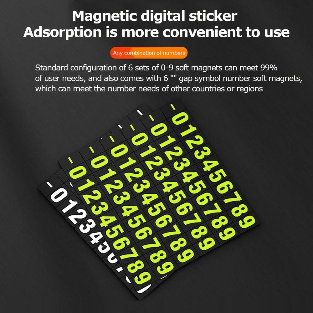 Suyo Tanda Parkir Sementara Mobil ABS Berkualitas Tinggi Aksesori Dekorasi Mobil Luminous Auto Kartu Parkir