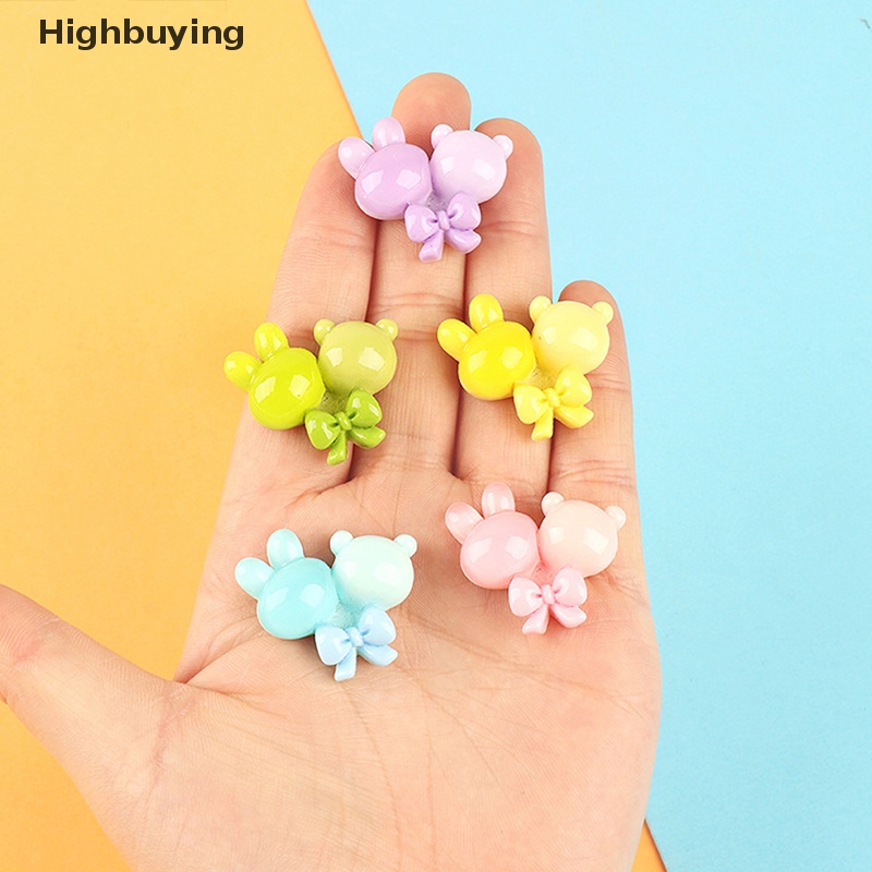 Hbid Luminous Mini Resin Balon Dashboard Mobil Mainan Ornamen DIY Phone Case Hiasan Kepala Dan Aksesoris Rambut Bahan Glory