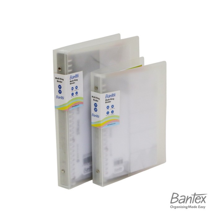 

Bantex B5 Trendy Multi Ring Binder 26 Hole Transparent 3126 08