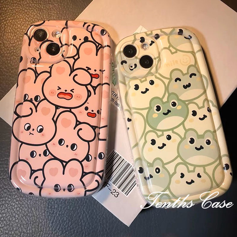 Samsung A14 A54 A34 A04 A04s A13 A23 A53 A03 A03s A02s A52 A72 A32 A22 A12 A71 A51 A50 A50s A30s A11Soap Cover Rabbit Frog Phone Case