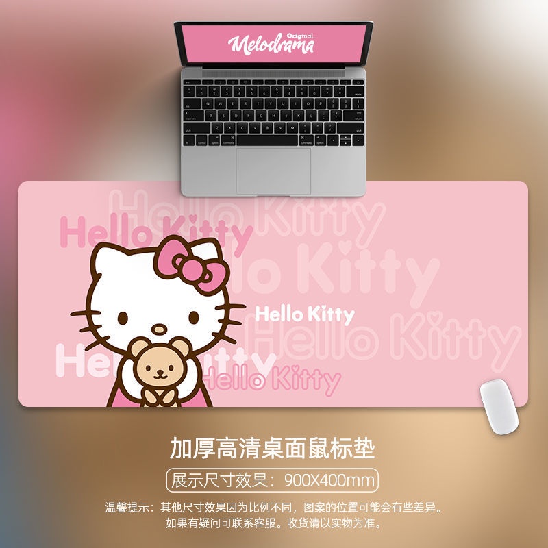 Kitty Cat Mouse Pad Extra Large Medium Keyboard Alas Meja Komputer Kantor Siswa Kecil Lucu