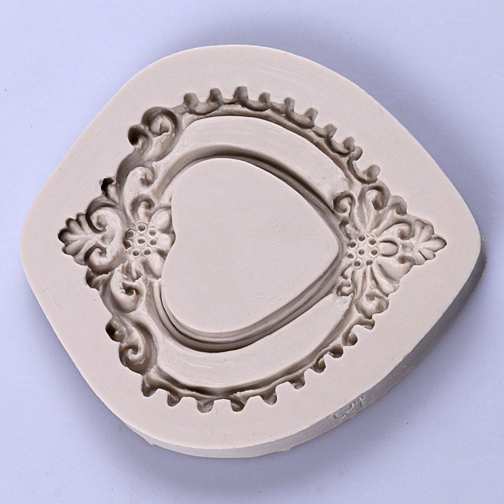 Vintage Kue Fondant Silikon Cetakan Rumah Coklat Biskuit Sugarcraft Cetakan Restoran Reusable Baking Tool Aksesori