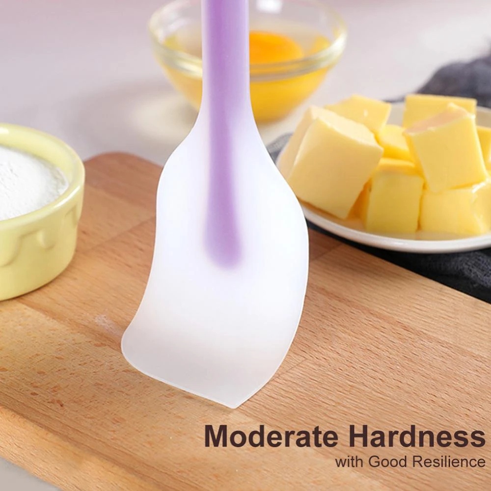 One-piece Tahan Panas Tembus Silikon Non Stick Cream Mixing Shovel Butter Pastry Kitchenware Karet Alat Pengaduk Baking Spatula Karet Alat Aduk