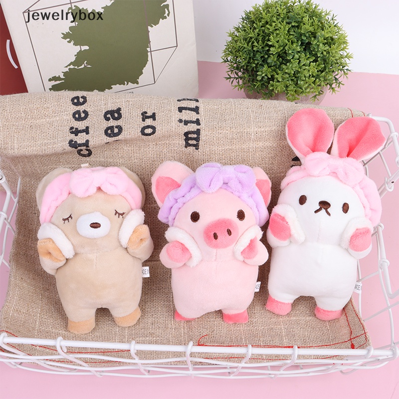 [jewelrybox] Mandi Kelinci Piggy Bear Lembut Mewah Boneka Mainan Gantungan Kunci Tas Liontin Anak Hadiah Butik
