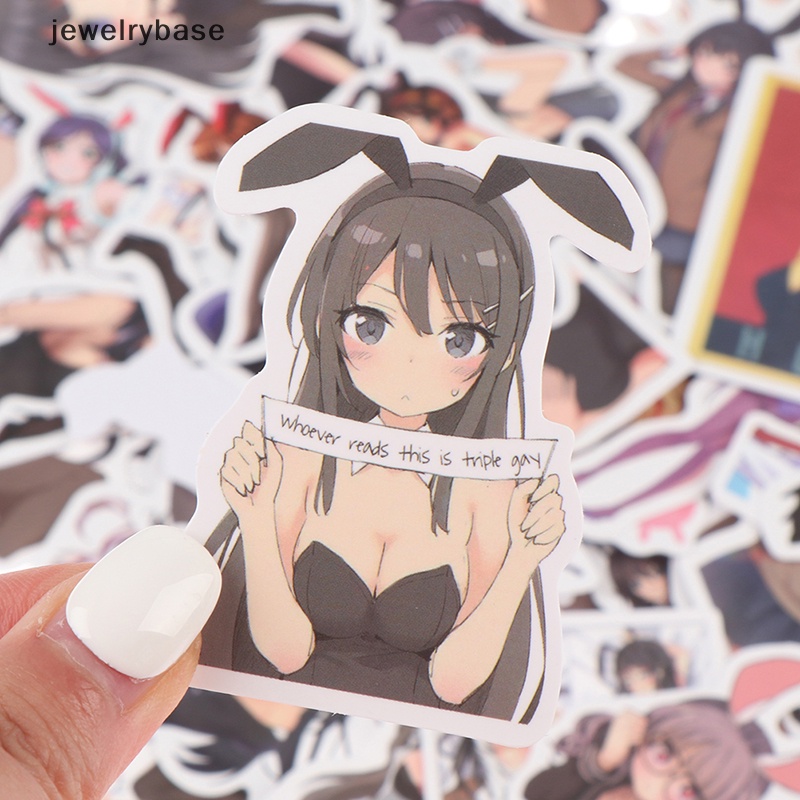 [jewelrybase] 50 Pcs Sexy Graffiti Anime Stiker Tahan Air Laptop Skateboard Bagasi Decals Butik