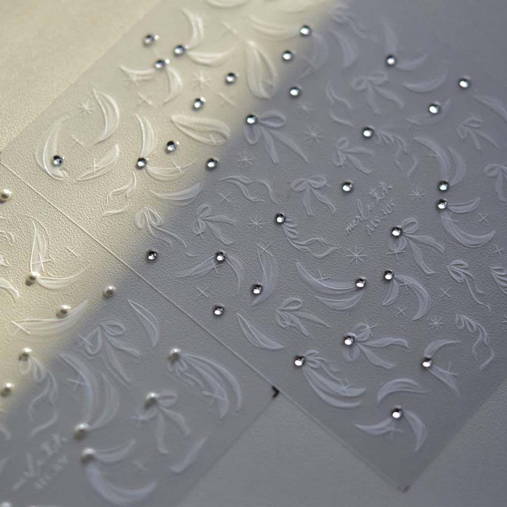 Mxbeauty Berlian Imitasi Stiker Kuku Fashion Perekat Diri Kupu-Kupu Bohemia Bintang Bunga Dekorasi Kuku