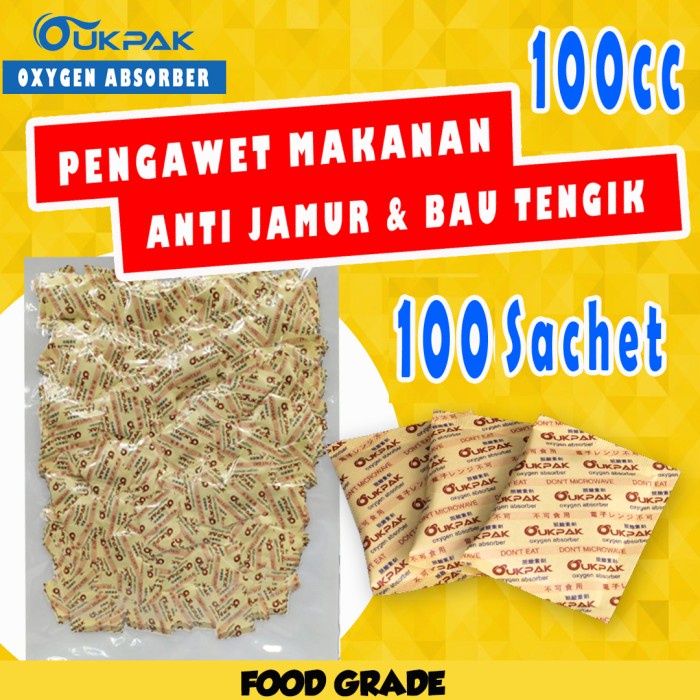 

OUKPAK 100CC Oxygen Absorber Pengawet Makanan Penyerap Oksigen Buster