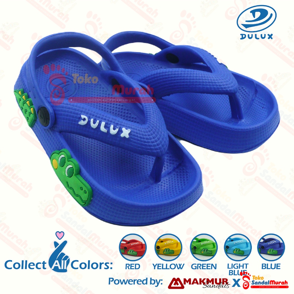 Toko Sendal Murah - Sandal Jepit Anak Uk 20 - 25/ Sandal Anak Tali Belakang / Sandal Motif Buaya / Sandal Balita Lucu Kekinian  [Toko Sendal Murah Kids M 510 E-BY]