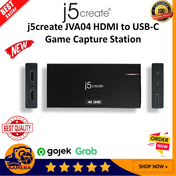 j5create JVA04 HDMI to USB-C Game Capture Station