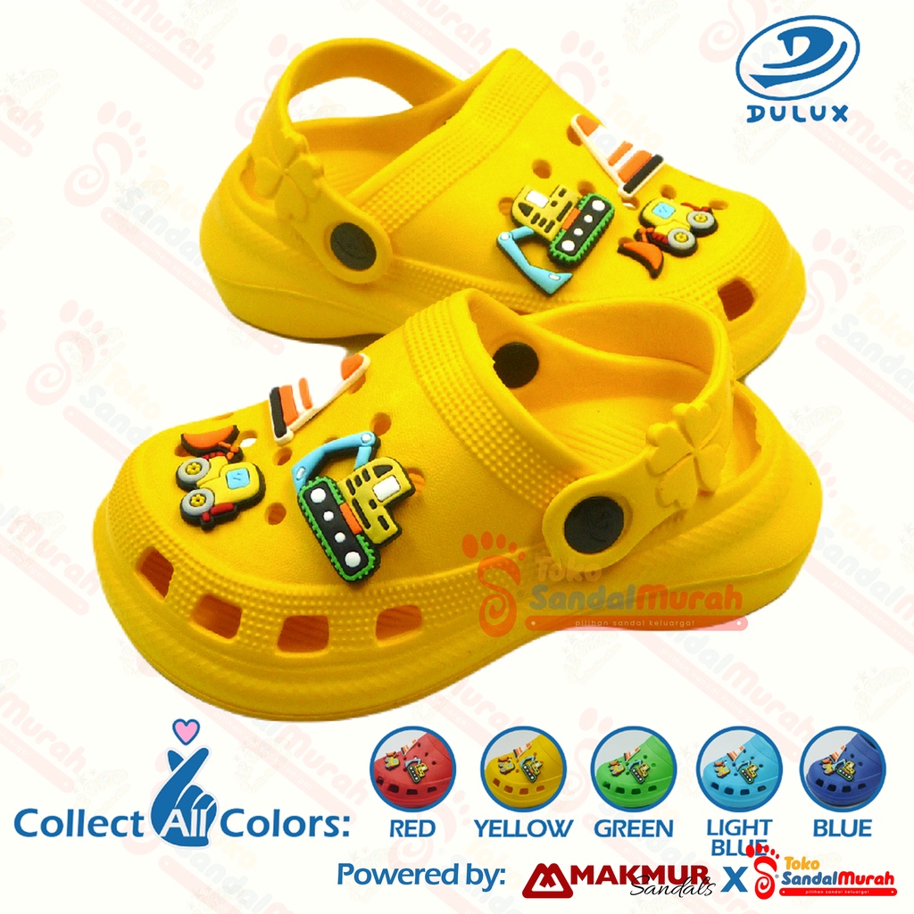 Toko Sendal Murah - Sandal Jelly Uk 25-30/ Sandal Anak Tempelan Beko/ Sandal Cocok Untuk Jalan-Jalan/ Sandal Crocs Desain Menarik/ [ Toko Sendal Murah M 805 D-TR ]