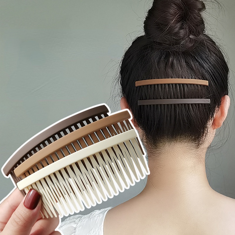 Fashion Matte Desain Sisir Rambut Hair Clip Jepit Rambut Poni Rusak Aksesoris Rambut