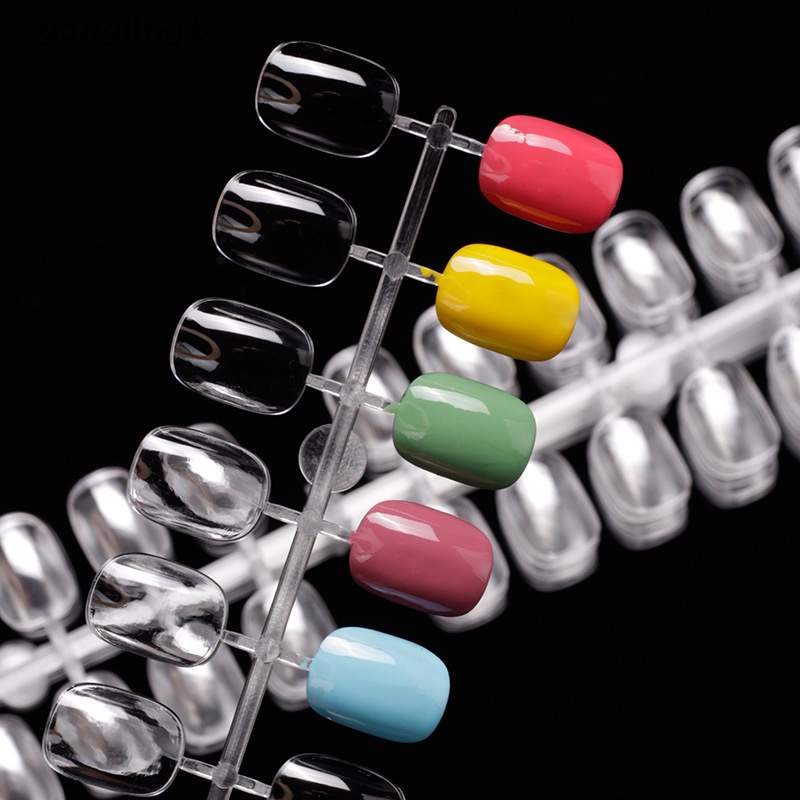 Ggg 240Pcs Tips Kuku Palsu Kartu Warna Praktek Pajangan Rak Mandi Alat Manicure ID