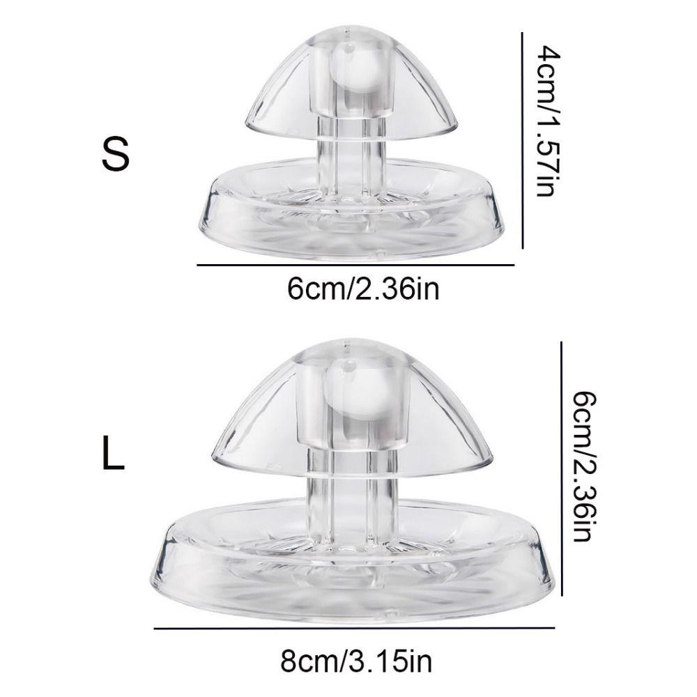 [Elegan] Perangkap Siput Penangkap Portable6/8cm Transparan Tahan Lama Plastik Pest Catch Box