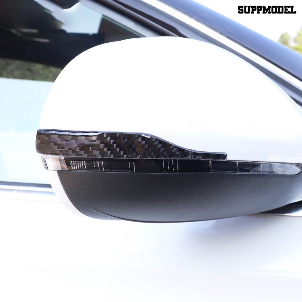 [SM Auto] 2Pcs Stiker Mobil Anti-Tabrakan Strip Serat Karbon Kaca Spion Anti-Gosok Lis Untuk Audi A4L A6L A5 Q2L