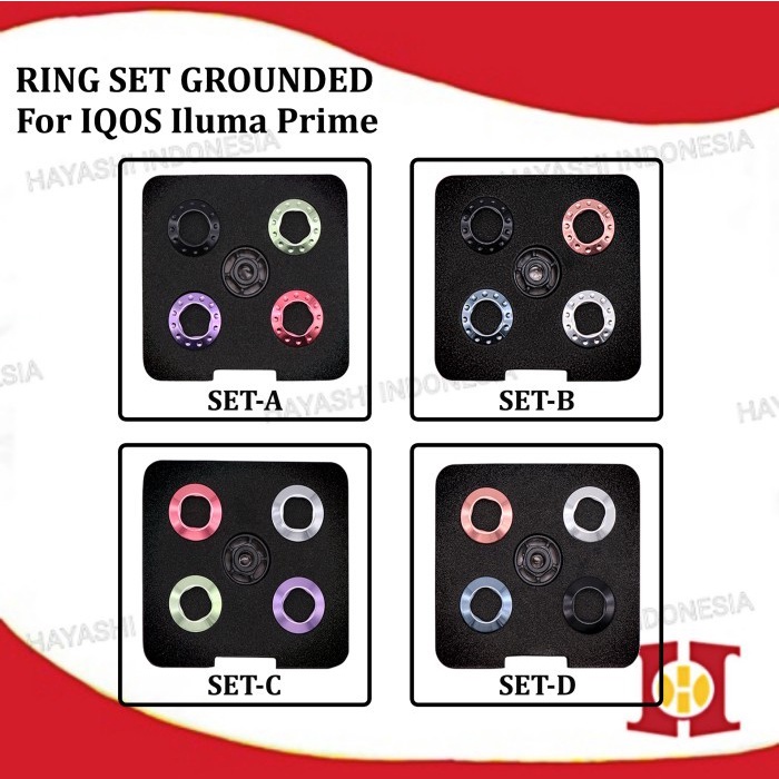 IQOS ILUMA &amp; ILUMA Prime Holder Stick Ring Set Warna Warni Original