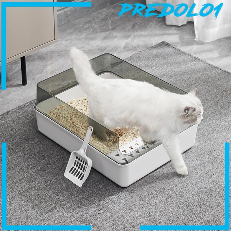 [Predolo1] Cat Litter Box Open Air with Rim Untuk Kucing Indoor Low Profile Cat Litter Tray