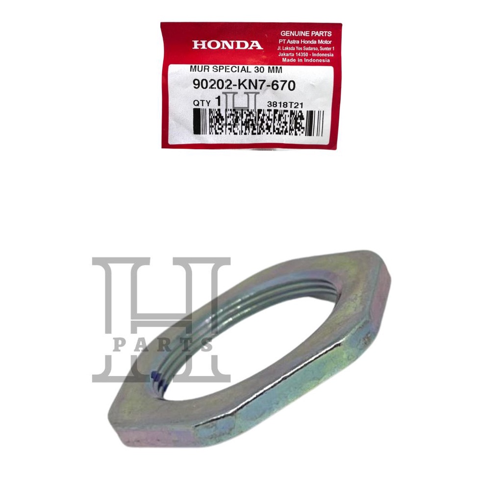 MUR BAUT PULLY KAMPAS GANDA KOPLING SPECIAL 30 MM MATIK BeAT eSP (K25) BeAT eSP (K81) SCOOPY eSP (K16) SCOOPY eSP (K93 New) VARIO 125 eSP VARIO 150 eSP &amp; VARIO 110 eSP 90202-KN7-670 ASLI ORIGINAL AHM HGP HONDA