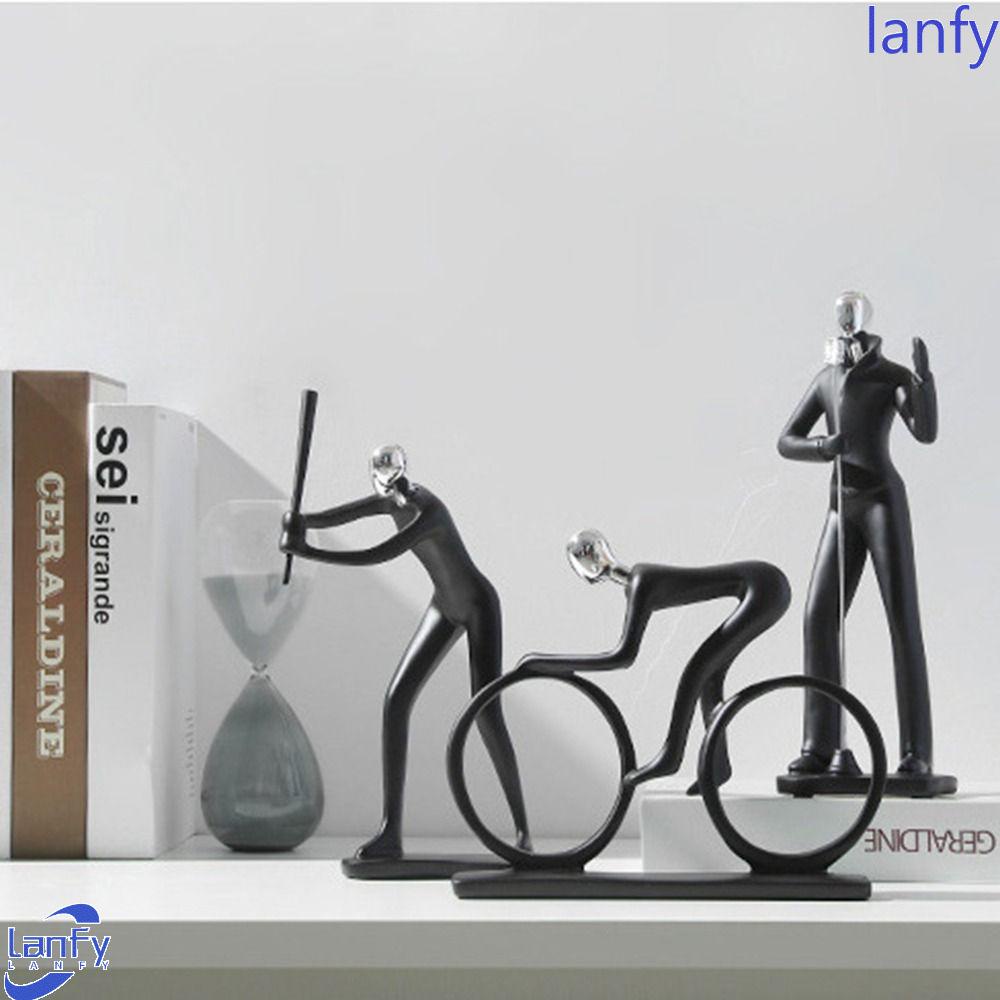 Lanfy Sports Figure Patung Kreatif Sederhana Artwork Dekorasi Rumah Indah Kerajinan Tangan Figure Statue