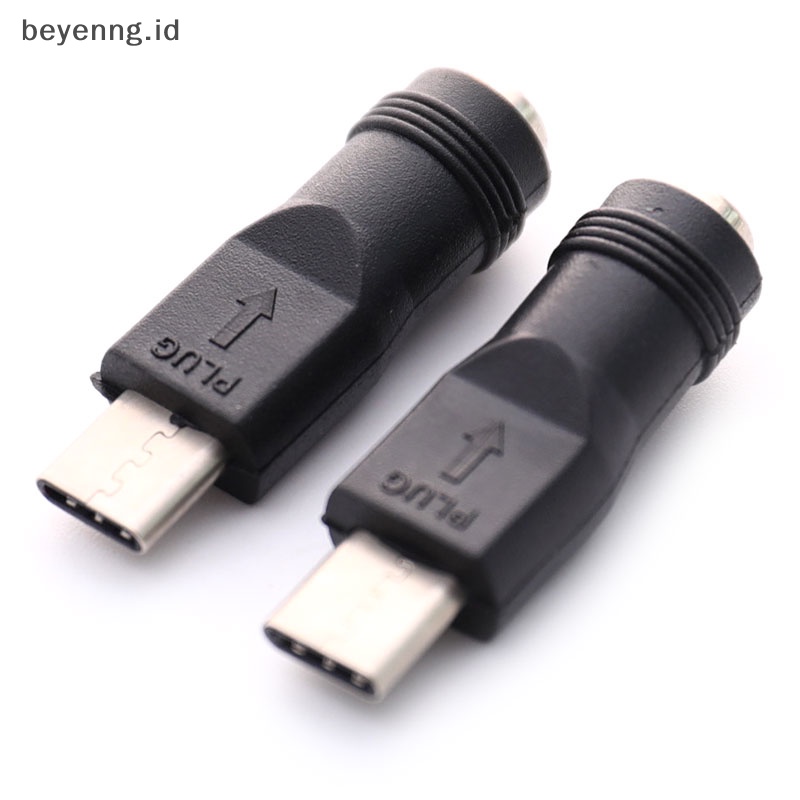 Beyen DC Power Adapter Converter 5.5x2.1mm Female Jack to USB Tipe C Male Connector ID