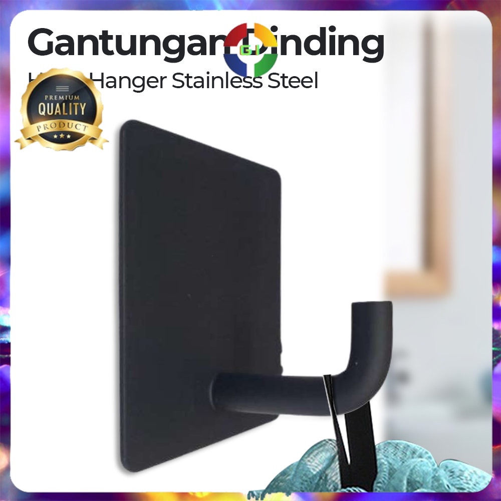 Gantungan Dinding Hook Hanger Stainless Steel SUS304 1PCS Silver