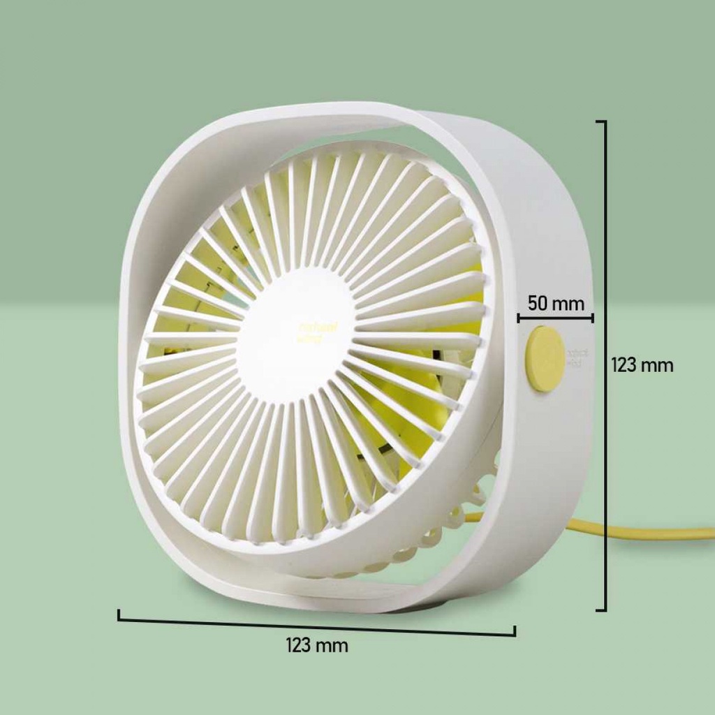 Kipas Angin Meja Portable Adjustable Desktop Mini Small Fan USB