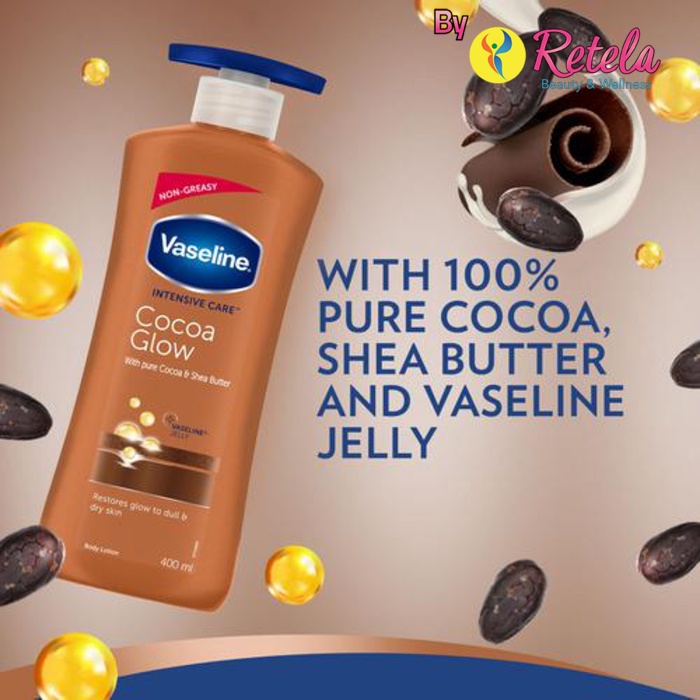 Vaseline Hand and Body Lotion Cocoa Glow Pump 400 ml