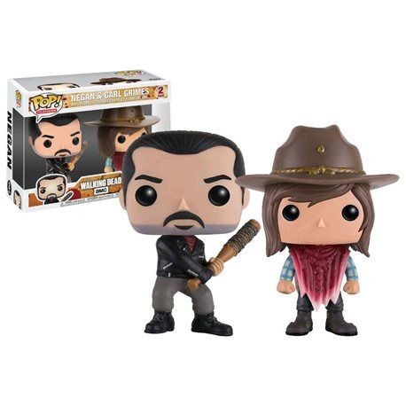 Toys Funko Pop The Walking Dead - Negan &amp; Carl Grimes 2 Pack