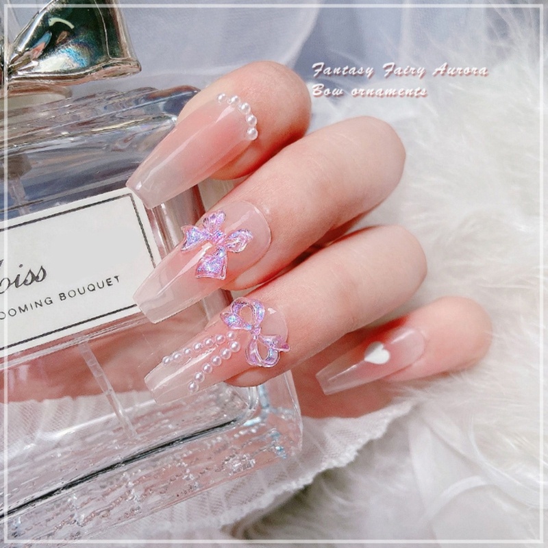 Siy Nail Art Rhinestones 3D Dekorasi Pesona Kuku Permata Liontin Dekorasi DIY Kerajinan Resin