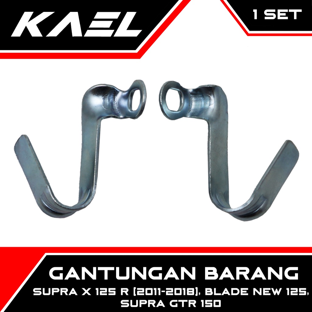 Gantungan Barang Supra X 125 R 2011-2018 &amp; Blade New 125 &amp; Supra GTR 150 Cantolan Kaitan Gantung Kiri Kanan 1 Set 2 Pcs