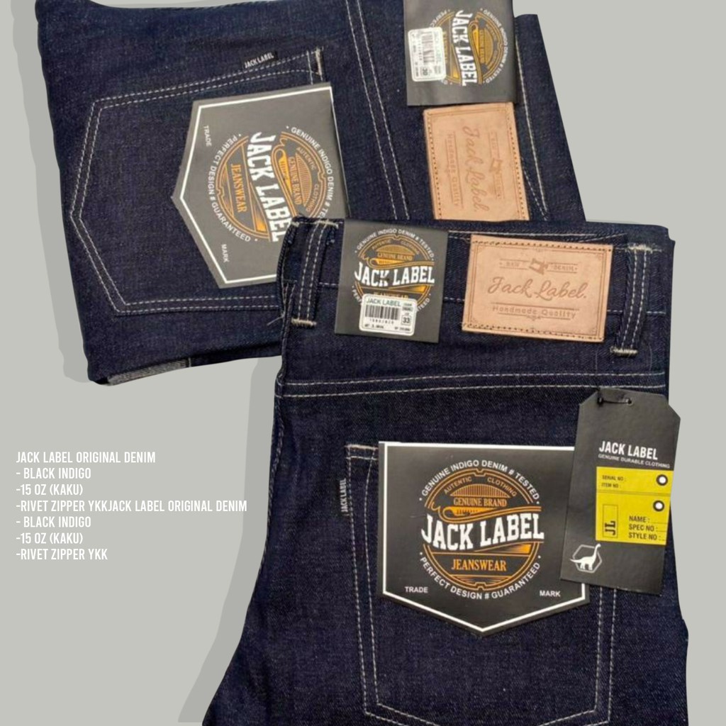 Jeans Original Denim Selved ACCENT Jack label/CELANA SELVED PANJANG PRIA