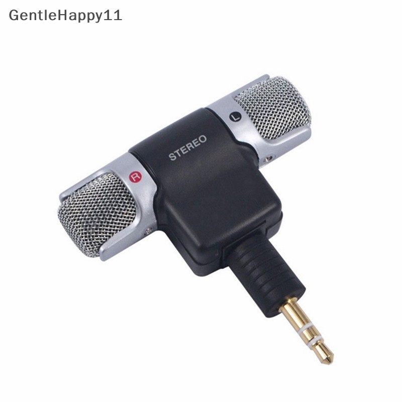 Gentlehappy New Universal Mikrofon Stereo Mini Mic Audio Untuk PC Laptop Notebook Talk 3.5mm id