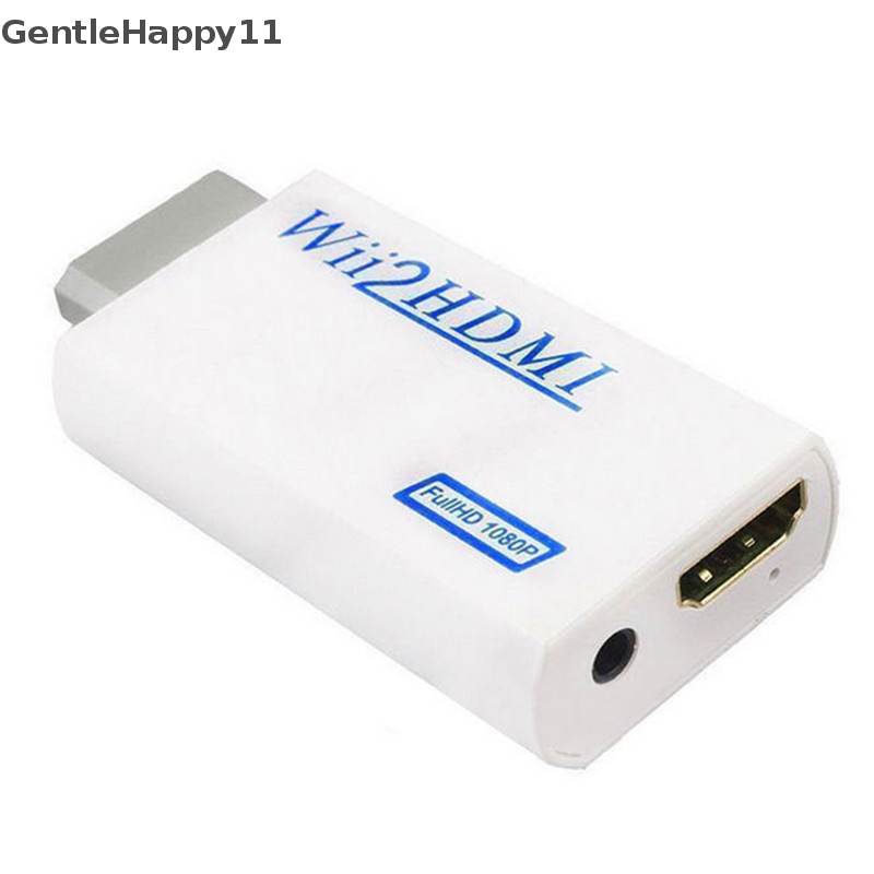 Gentlehappy Konektor Adapter Converter HD Wii To HDMI 1080P/720P Upscaling Dengan id 3.5MM