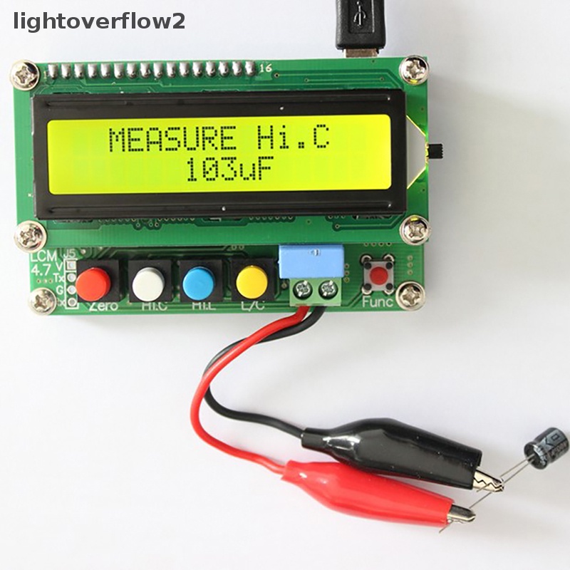 [lightoverflow2] Digital LC100-A LCD Presisi Tinggi Induktansi Kapasitansi L/C Meter Tester [ID]