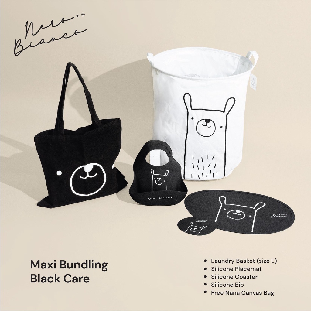 Paket Perlengkapan Ibu &amp; Anak Nero Bianco Maxi Bundling White Care | Kado Lahiran Bayi