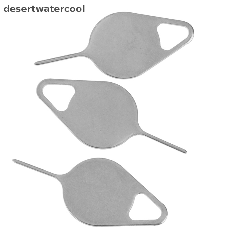 Deid 3pcs/set Sim Card Tray Removal Eject Pin Kunci Alat Stainless Untuk Telepon Martijn