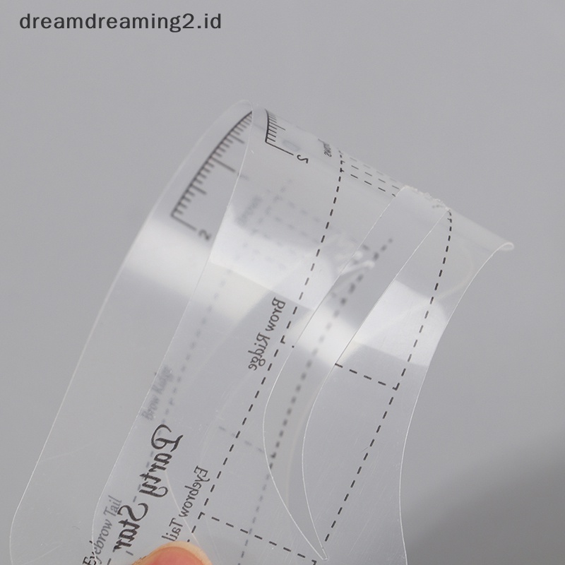 (drea) 12pcs Stensil Pembentuk Alis Grooming Shaper Template Alat Makeup Kit//