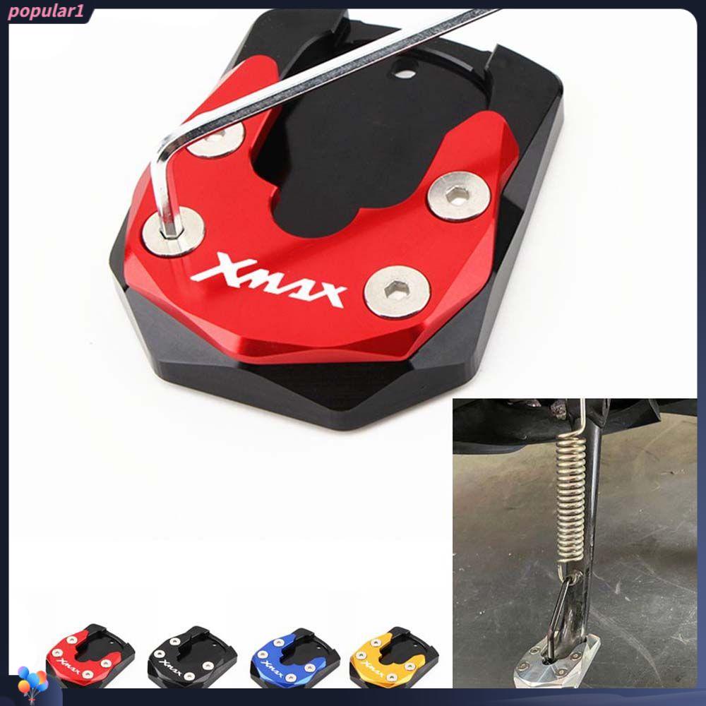 Populer Foot Extension Magnifying Pad Aksesoris Motor Side Stand Penyangga Kaki Side Kick Stand Untuk YAMAHA Xmax125 250 300 400