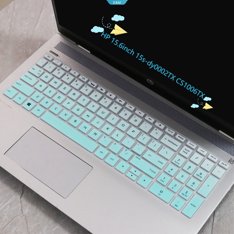 Casing Keyboard Laptop TPU Silikon Cover Anti Air Untuk HP 15.6inch 15s-dy0002TX CS1006TX Pelindung Kulit Keyboard Komputer Film [ZK]