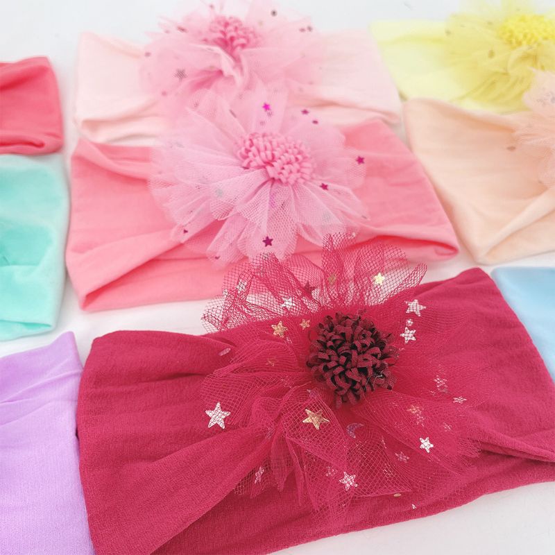 (Pimenova) bandana bunga besar bandana anak bando anak baby headband